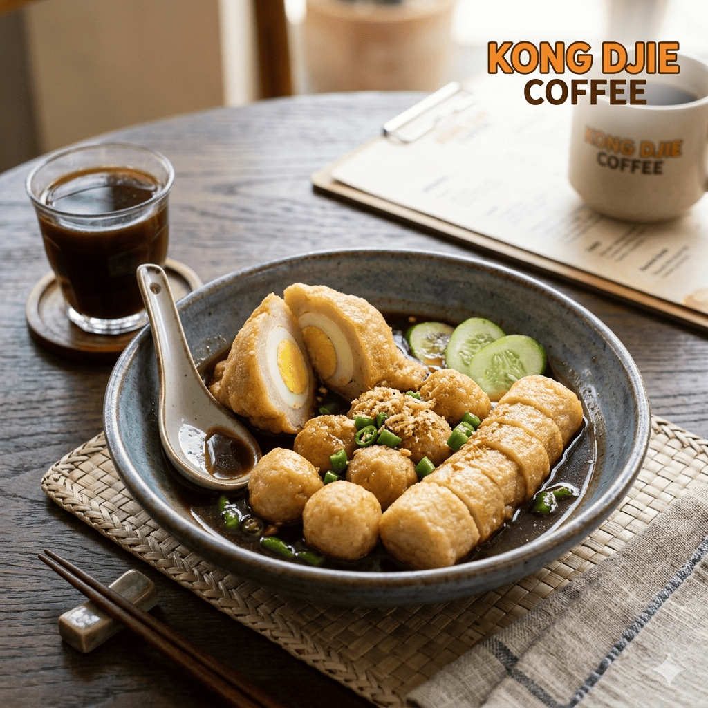 Pempek 3 Jenis Khas Kedai Kopi Kong Djie